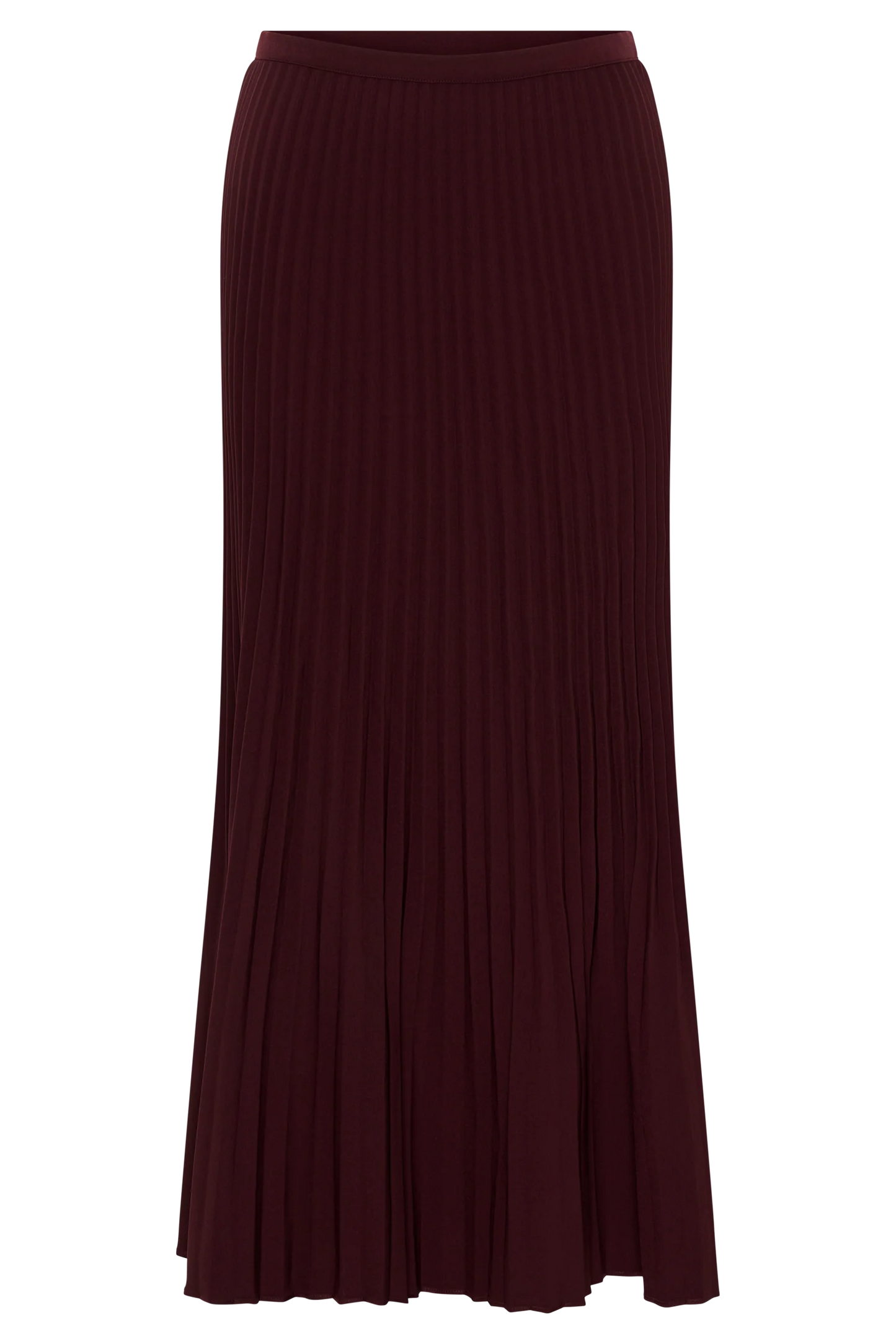Twyla Pleated Suiting Maxi Skirt - Plum
