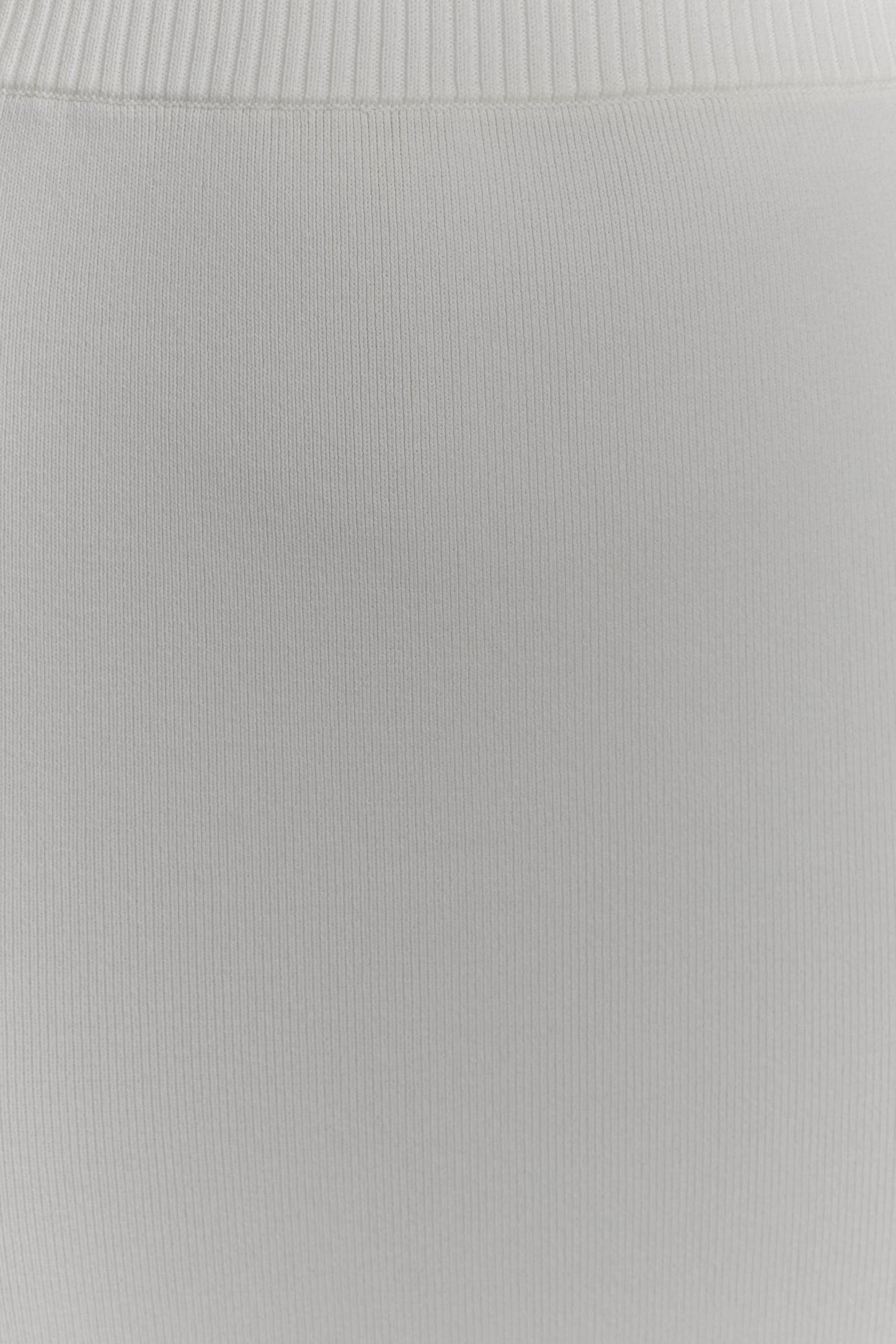 Francisca Mid Rise Knit Maxi Skirt - White